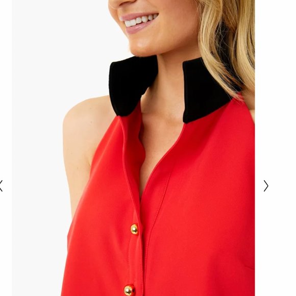 NWOT ❣️ Red Jagger Halter Top XS - Picture 5 of 11